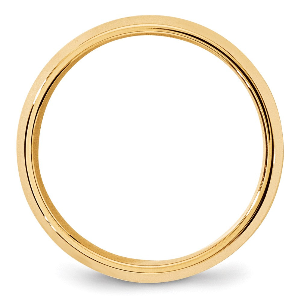 10k Yellow Gold 7mm Beveled Edge Comfort Fit Wedding Band