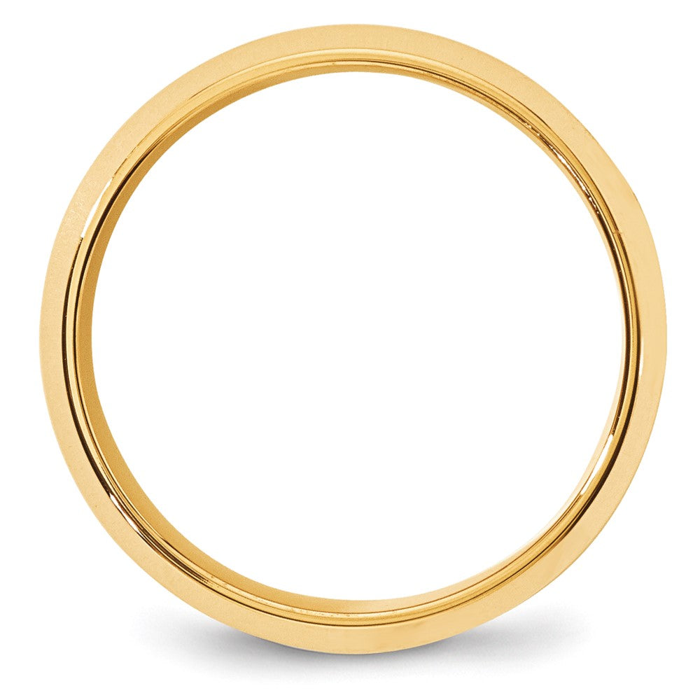 10k Yellow Gold 8mm Beveled Edge Comfort Fit Wedding Band