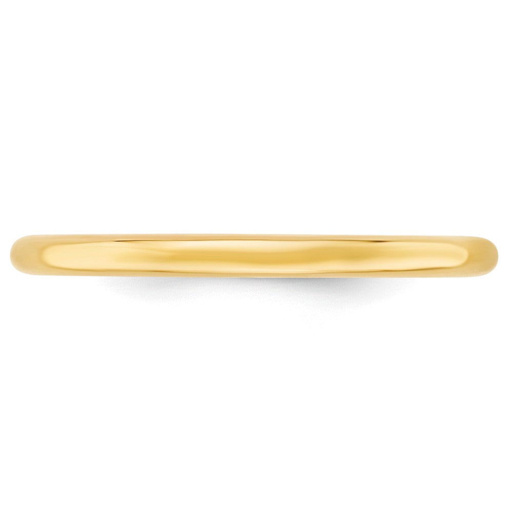 10k Yellow Gold 2mm Standard Weight Comfort Fit Wedding Band