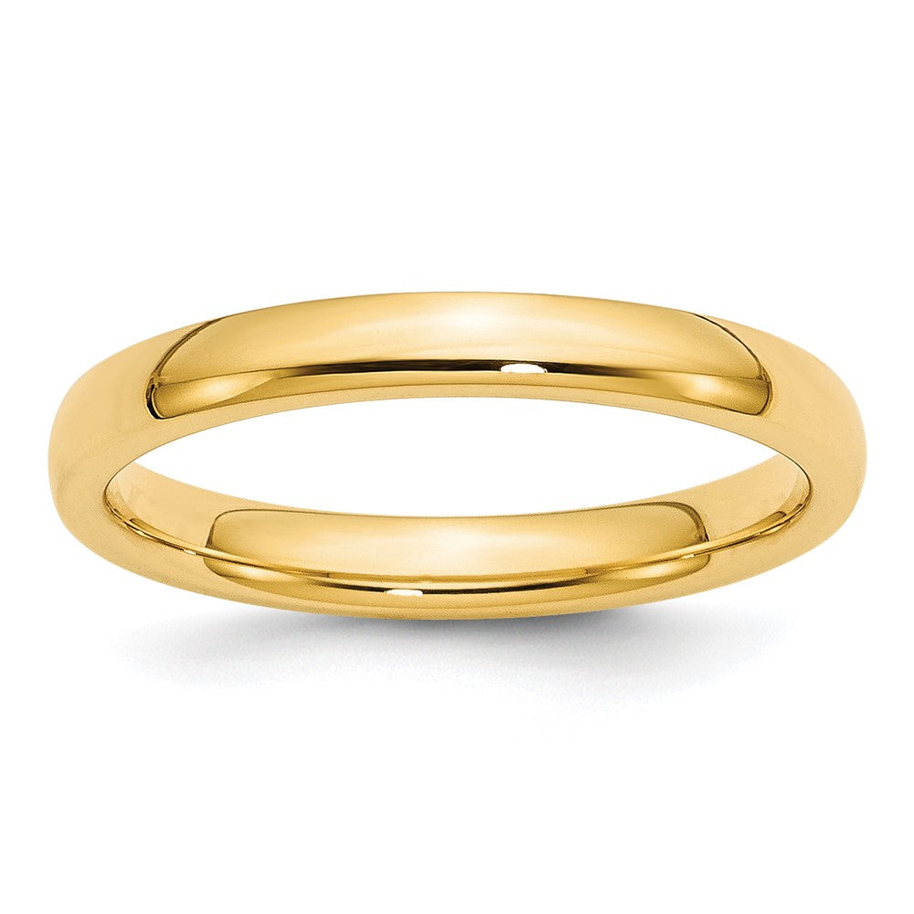 10k Yellow Gold 3mm Standard Weight Comfort Fit Wedding Band