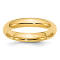 10k Yellow Gold 4mm Standard Weight Comfort Fit Wedding Band