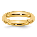 10k Yellow Gold 4mm Standard Weight Comfort Fit Wedding Band