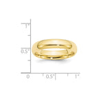 10k Yellow Gold 5mm Standard Weight Comfort Fit Wedding Band