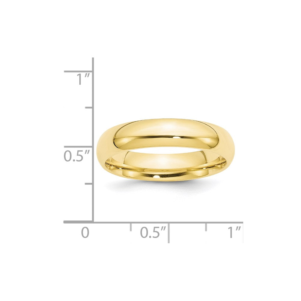 10k Yellow Gold 5mm Standard Weight Comfort Fit Wedding Band