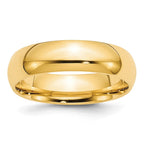 10k Yellow Gold 6mm Standard Weight Comfort Fit Wedding Band