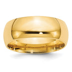 10k Yellow Gold 8mm Standard Weight Comfort Fit Wedding Band