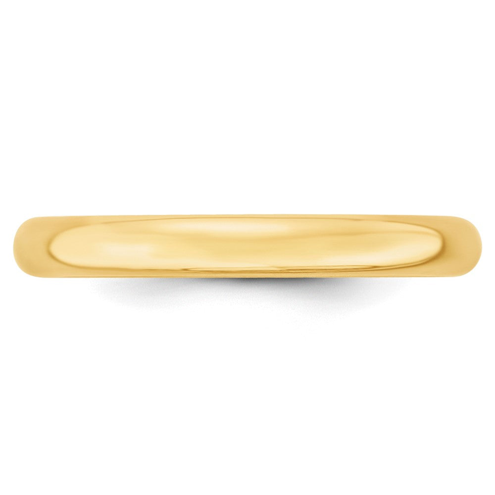 10k Yellow Gold 3mm Lightweight Comfort Fit Wedding Band