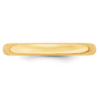 10k Yellow Gold 3mm Lightweight Comfort Fit Wedding Band