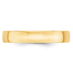 10k Yellow Gold 4mm Lightweight Comfort Fit Wedding Band