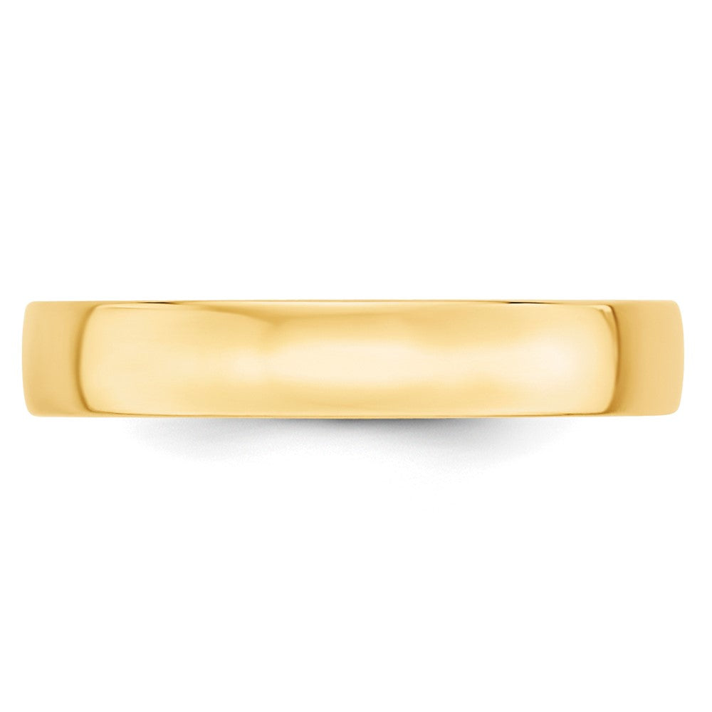 10k Yellow Gold 4mm Lightweight Comfort Fit Wedding Band