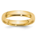 10k Yellow Gold 4mm Lightweight Comfort Fit Wedding Band