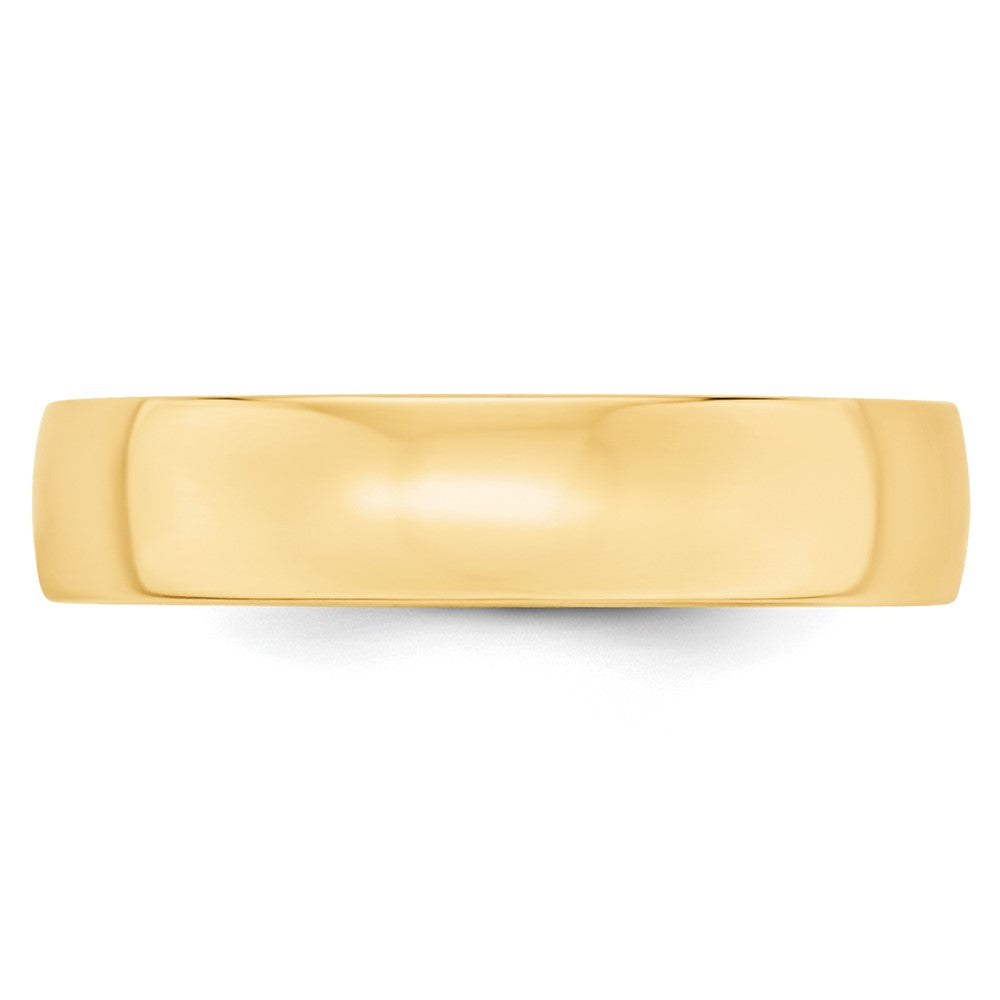 10k Yellow Gold 5mm Lightweight Comfort Fit Wedding Band