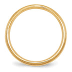 10k Yellow Gold 5mm Double Milgrain Comfort Fit Wedding Band