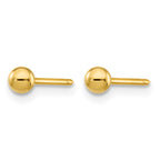 Inverness 14k 3mm Ball Post Piercing Earrings