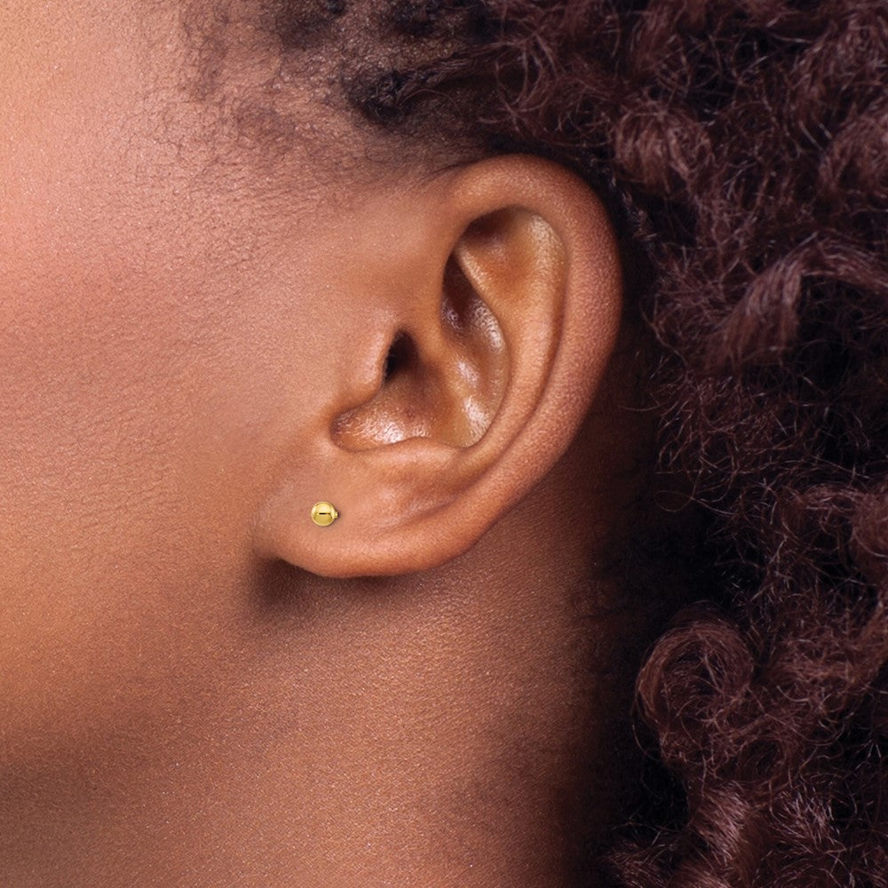 Inverness 14k 3mm Ball Post Piercing Earrings
