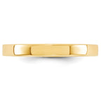 10k Yellow Gold 3mm Standard Weight Flat Comfort Fit Wedding Band