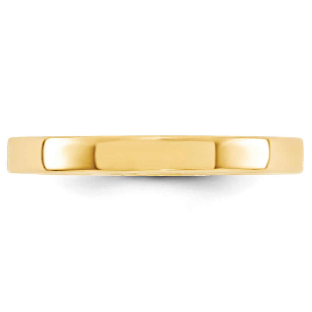 10k Yellow Gold 3mm Standard Weight Flat Comfort Fit Wedding Band