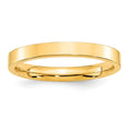 10k Yellow Gold 3mm Standard Weight Flat Comfort Fit Wedding Band