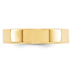 10k Yellow Gold 5mm Standard Weight Flat Comfort Fit Wedding Band