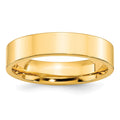 10k Yellow Gold 5mm Standard Weight Flat Comfort Fit Wedding Band