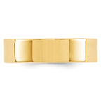 10k Yellow Gold 6mm Standard Weight Flat Comfort Fit Wedding Band