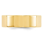 10k Yellow Gold 7mm Standard Weight Flat Comfort Fit Wedding Band
