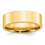10k Yellow Gold 7mm Standard Weight Flat Comfort Fit Wedding Band