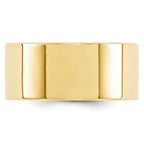 10k Yellow Gold 10mm Standard Weight Flat Comfort Fit Wedding Band