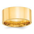 10k Yellow Gold 10mm Standard Weight Flat Comfort Fit Wedding Band