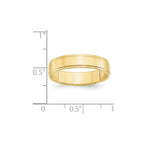 10k Yellow Gold 5mm Flat with Step Edge Wedding Band