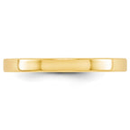 10k Yellow Gold 2.5mm Lightweight Flat Wedding Band