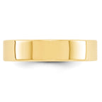 10k Yellow Gold 5mm Lightweight Flat Wedding Band
