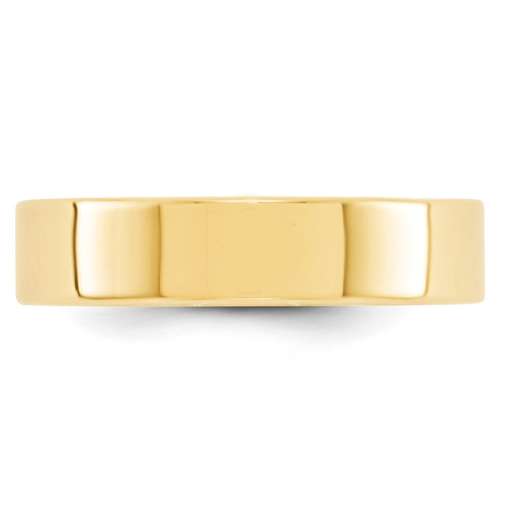 10k Yellow Gold 5mm Lightweight Flat Wedding Band