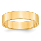 10k Yellow Gold 5mm Lightweight Flat Wedding Band
