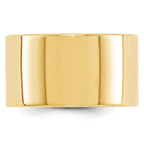 10k Yellow Gold 12mm Lightweight Flat Wedding Band