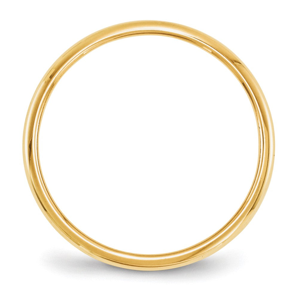 10k Yellow Gold 2mm Half Round Wedding Band