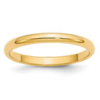 10k Yellow Gold 2.5mm Half Round Wedding Band