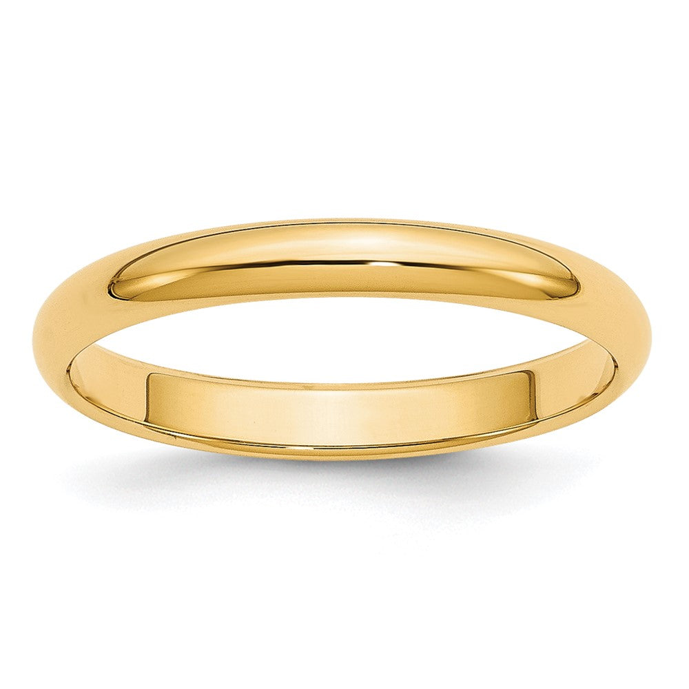 10k Yellow Gold 3mm Half Round Wedding Band