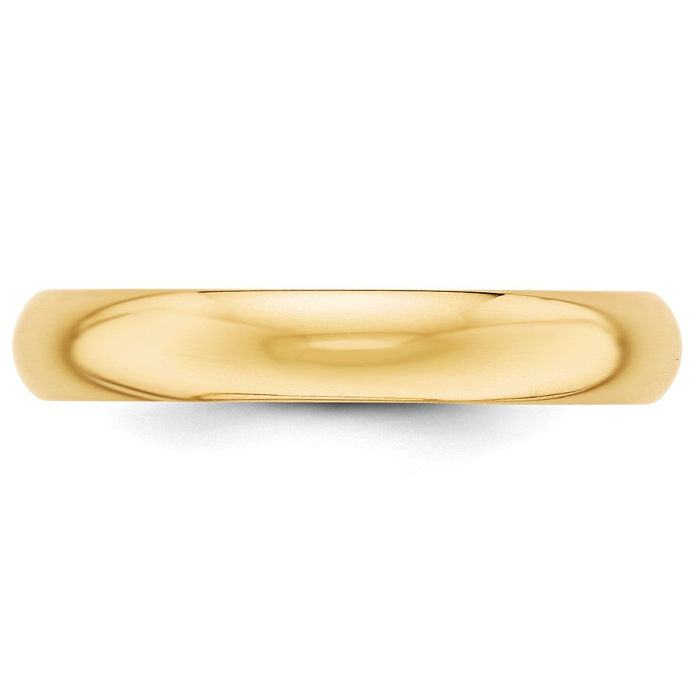 10k Yellow Gold 4mm Half Round Wedding Band