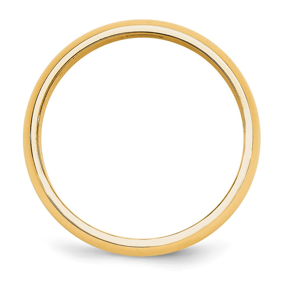 10k Yellow Gold 5mm Half Round Wedding Band