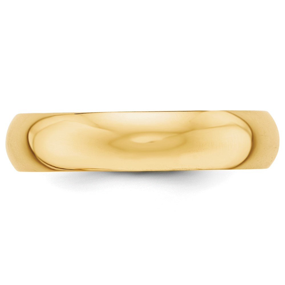 10k Yellow Gold 5mm Half Round Wedding Band