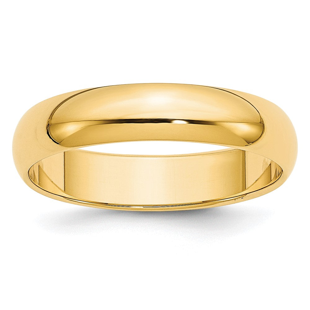10k Yellow Gold 5mm Half Round Wedding Band