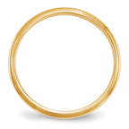 10k Yellow Gold 2.5mm Half Round with Edge Wedding Band