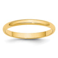 10k Yellow Gold 2.5mm Lightweight Half Round Wedding Band