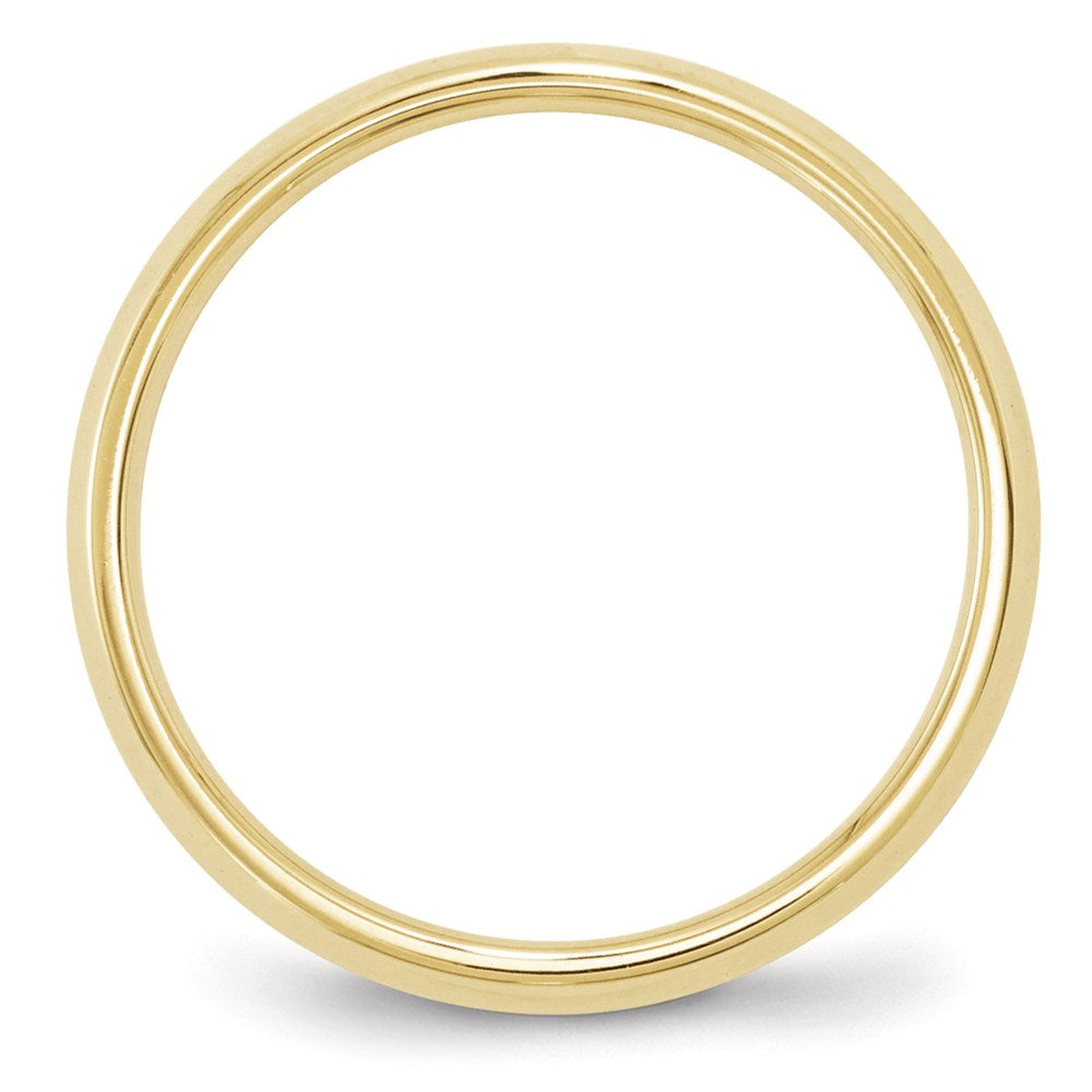10k Yellow Gold 2.5mm Knife Edge Comfort Fit Wedding Band
