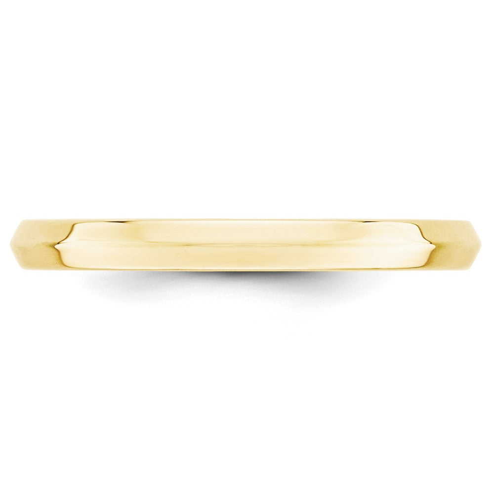 10k Yellow Gold 2.5mm Knife Edge Comfort Fit Wedding Band