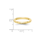 10k Yellow Gold 2.5mm Knife Edge Comfort Fit Wedding Band