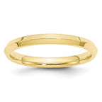 10k Yellow Gold 2.5mm Knife Edge Comfort Fit Wedding Band