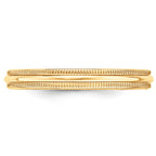 10k Yellow Gold 3mm Milgrain Half Round Wedding Band