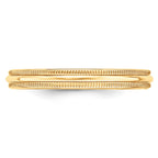 10k Yellow Gold 3mm Lightweight Milgrain Half Round Wedding Band